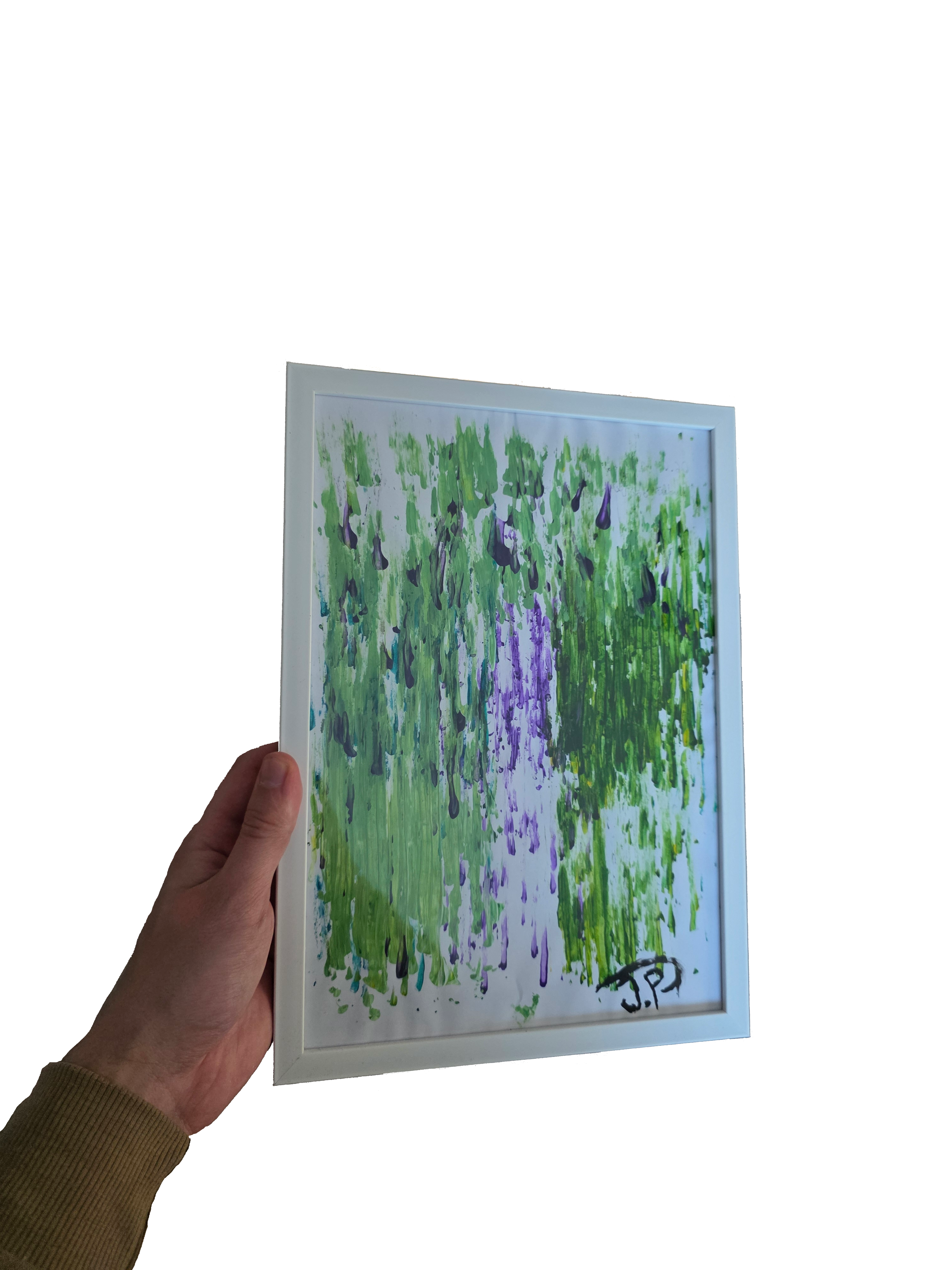 “Northern Lights&nbsp;or Instant Noodles”? – A unique artwork created using instant noodles as a paintbrush (50% of proceeds go to charity)