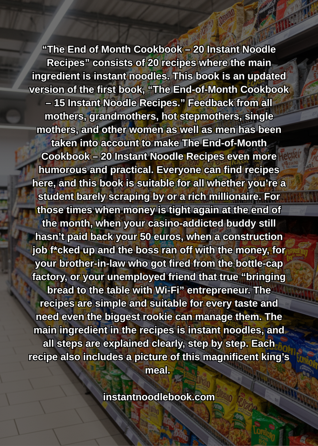 End-of-Month Cookbook – 20 Recipes with Instant Noodles